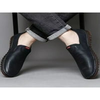 Daeful мъжки апартаменти приплъзване на обувки за рокли бизнес кожени обувки против приплъзване шофиращи хляби мъже ежедневни черни 6