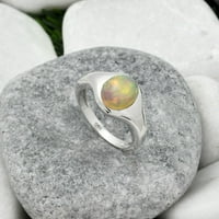 Естествен етиопски опал стерлингов сребърен пръстен s. Бижута SDR151445