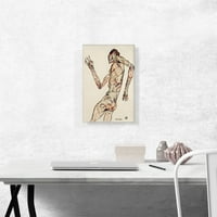 Печат на изкуството на танцьора от Egon Schiele - Размер: 18 12