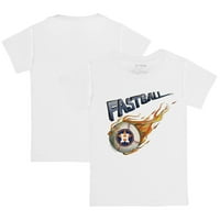 Младежта мъничка тениска на бялата бяла Хюстън Астрос Фастбол