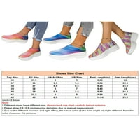 Daeful дамски платформа маратонки Мрешни чорапи маратонки се приплъзват на атлетична обувка йога анти-плъзгане на леки клинови хляби синьо 6.5