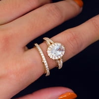 Предложение за пръстени Облечете винтидж красиви жени модни гъши яйце fau Gem Gem Пръстени пръстени