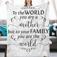 Одеяло, хвърляне на одеяло, подарък за Деня на майката, Леко копаене на одеялото Дизайн на модела на майката, одеяла с размер на кралицата, меко уютно луксозно легло за всички сезони, 52 × в