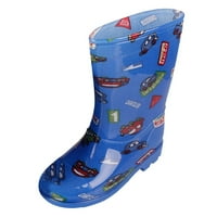 DMQUPV летни ботуши за момичета дъждовни ботуши Кратки дъждовни ботуши за малко дете лесно на лек силиконов дъждовен корица за обувки жени обувки 2,5