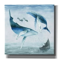 Епична графити „Колекция Ocean Adventure A 'от Grace Poppas Canvas Wall Art, 16 x12