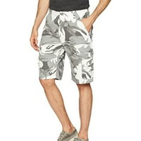 Мъжки основни товарни панталони Clearance Мъжки ежедневни удобни множество джобове Premium Twill Cargo Shorts Gatdes Shorts