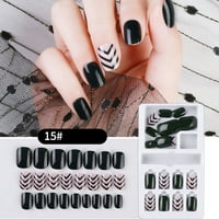 Mnycxen фалшиви нокти за многократна употреба на нокти натиснете на пълна покривка на фалшивите съвети за ноктите