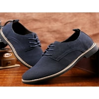 Daeful Mens Oxfords Comfort Небрежна обувка Данък обувки Мъже леко тегло Винтидж Класически синьо 9.5