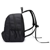 Beiwei тийнейджър раница против кражба на дневни много джобове лека училищна чанта с голям капацитет момчета водоустойчива горна дръжка найлонов цип унизинг черно s