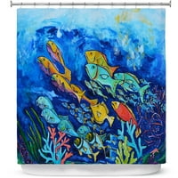 Душ завеси 70 93 от Dianoche Designs от Patti Schermerhorn - Reef Fish Fish