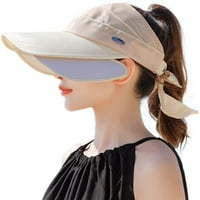 Жени слънчеви козирни шапки голф тенис плаж спортни козирки шапка прибираща се широка защита на UV UV