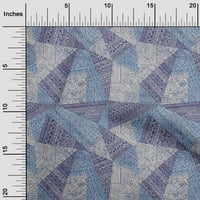 Oneoone Georgette Viscose Navy Blue Fabric Abstracts Занаятчийски проекти декор тъкан отпечатани от двора широк