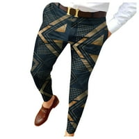 Simplmasygeni Cargo Pants for Men Sports Trowers Clearance Мъже случайни модни модни отпечатани панталони със среден талия с джобове