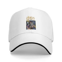 Cepten Mens & Womens Street Style Уникален печат с лого на нинджа-крол регулируема бейзболна шапка бяла