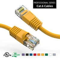 12 фута CAT UTP Ethernet Network Booted Cable Yellow, Pack