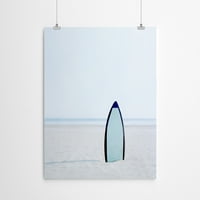 AmericanFlat Blue Surf Board от Tanya Shumkina Poster Art Print