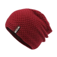 wendunide кофа шапка слънчева шапка дамска плетена шапка топла дебела облицована шапка мъжки зимен череп шапка унизионна шапка за червено червено червено